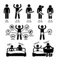 man age penis enlargement stimulation erectile vector image vector image