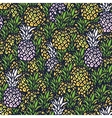 pineapple seamless background vector image vector image