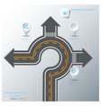 road street traffic sign business infographic vector image