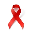 aids awareness ribbon vector image