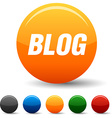 blog icons vector image