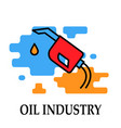 oil and petrol industry gas station icon vector image