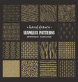 set of seamless hand drawn marker and ink patterns vector image vector image