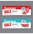 summer sale voucher templatediscount coupon banner vector image