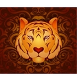 tiger as symbol for year 2010 vector image vector image