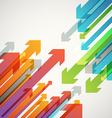 abstract background of different color arrows vector image