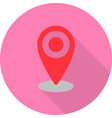 flat location icon vector image