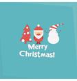 merry christmas and new years card vector image