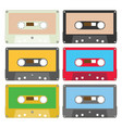 audio tape set i vector image