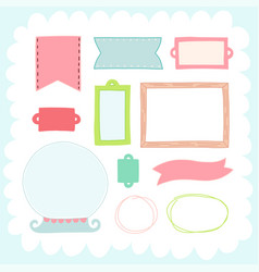 Doodles cute elements Royalty Free Vector Image