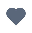 heart icon isolated on white background vector image