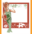 model flower vector image vector image