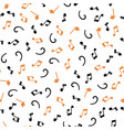 seamless pattern musical notes vector image