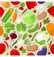 vegetables seamless pattern vector image vector image