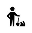 construction labor icon vector image vector image