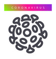 coronavirus line icon vector image vector image