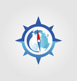 global compass logo sign symbol icon vector image