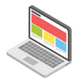 laptop wallpaper vector image vector image