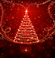 magic christmas tree vector image