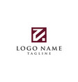 a clean unique and professional letter logo vector image vector image