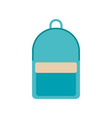 green school backpack in flat style vector image vector image