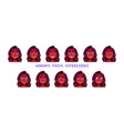 woman facial expression cartoon set vector image vector image