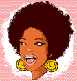 african-american woman with hair in the style vector image
