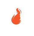 flame icon fire design vector image vector image