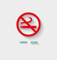 logo no smoking vector image