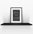 shelf and blank poster vector image vector image