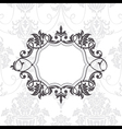 vintage floral frame vector image
