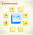 bright infographic concept vector image vector image