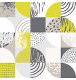 modern seamless geometric pattern semicircles vector image vector image