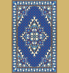 Blue template for carpet Royalty Free Vector Image