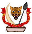 coat of arms democratic republic the congo vector image