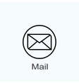 mail icon vector image