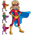 super girl isolated vector image vector image