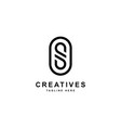 initial letter s icon logo design template vector image vector image