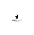 logo on which an abstract image head vector image