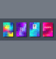 polygonal abstract background with squares vector image vector image