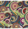 seamless flower retro background vector image