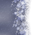 winter snow background vector image
