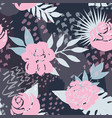 beautiful seamless floral pattern vector image