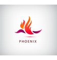 phoenix bird icon logo vector image vector image