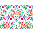 scandinavian heart seamless pattern vector image