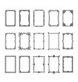 set vintage frames or decorative rectangular vector image