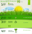 modern nature design layout vector image vector image
