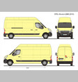 opel movano cargo delivery van 2015 l3h3 vector image