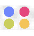 paint blots set isolated transparent background vector image vector image