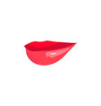 red sexy doodle woman lips vector image